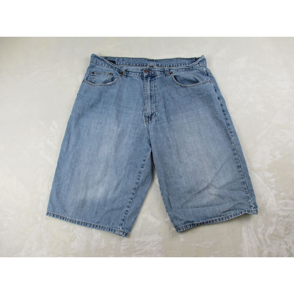 Karl Kani Shorts Mens 38 Blue Jeans Denim Y2K Baggy Hip Hop Streetwear Casual*‎